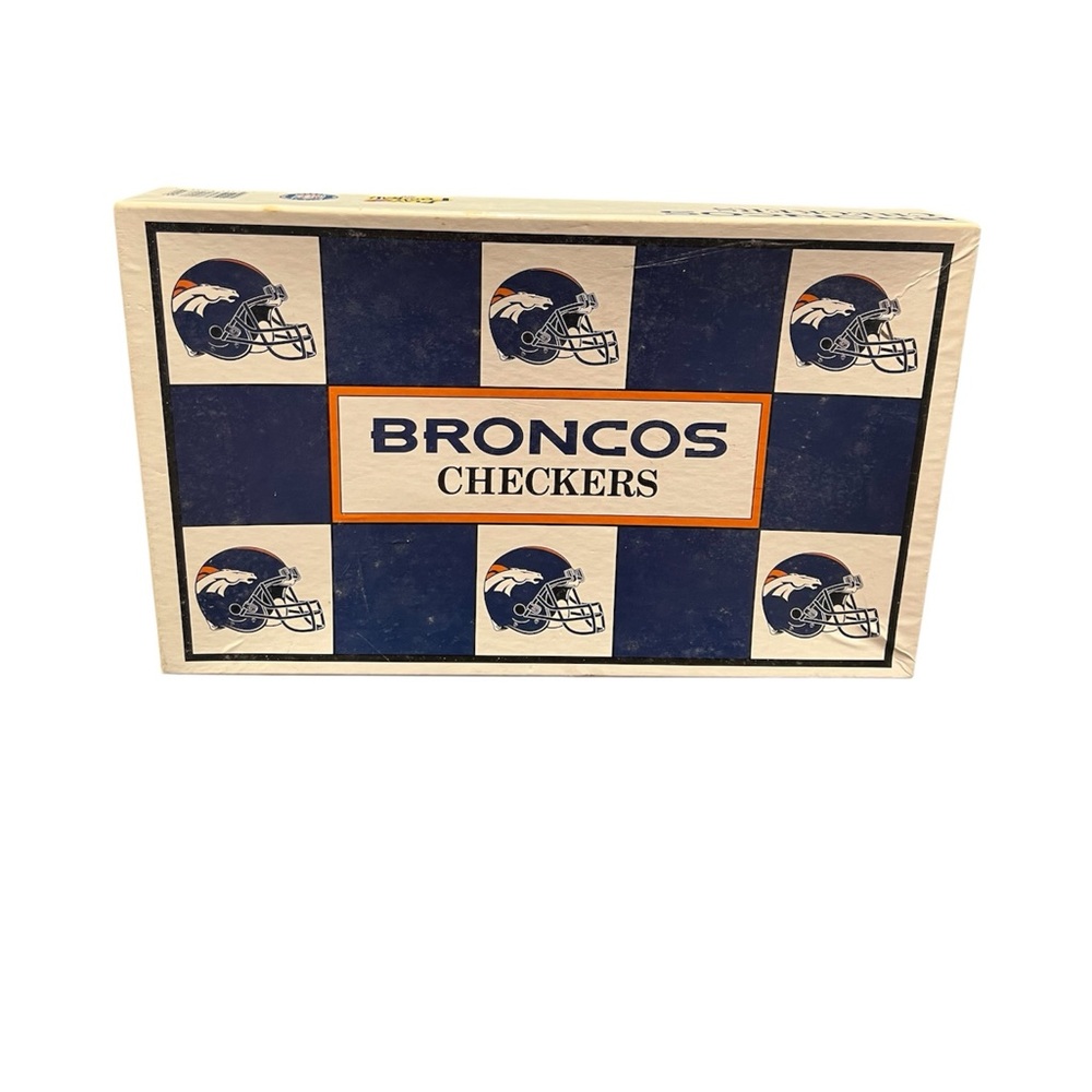 Vtg NFL Checkers Denver Broncos Kansas City Chiefs Game Football Helmet Pieces - Picture 2 of 9
